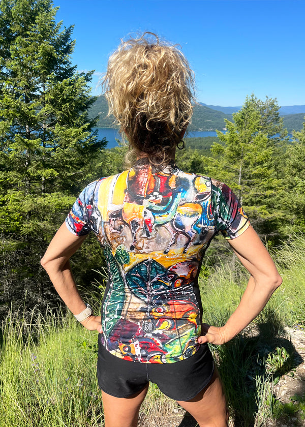 TOP CON CREMALLERA COMPLETA SKIN COOLER PARA MUJER*