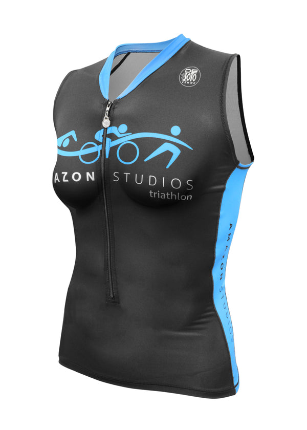 Top con media cremallera y enfriador de piel para mujer, personalizado