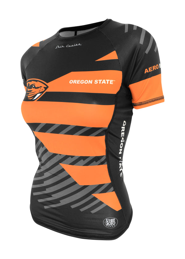 Camiseta de manga corta para mujer con efecto enfriador de piel (personalizada)