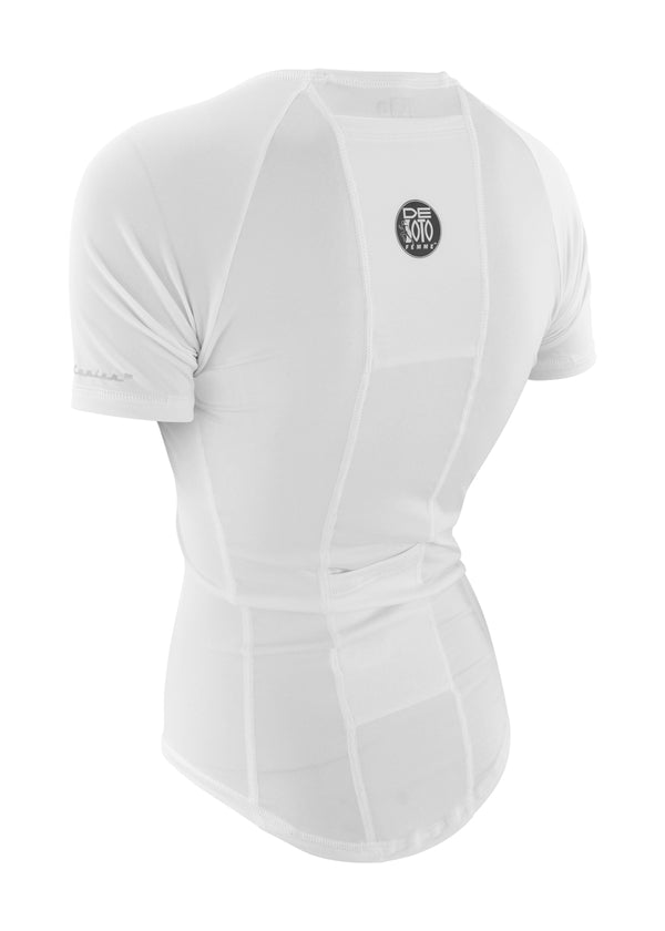 Camiseta de manga corta para mujer con efecto enfriador de piel (personalizada)