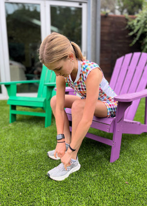 Top con media cremallera y efecto enfriador de piel para mujer